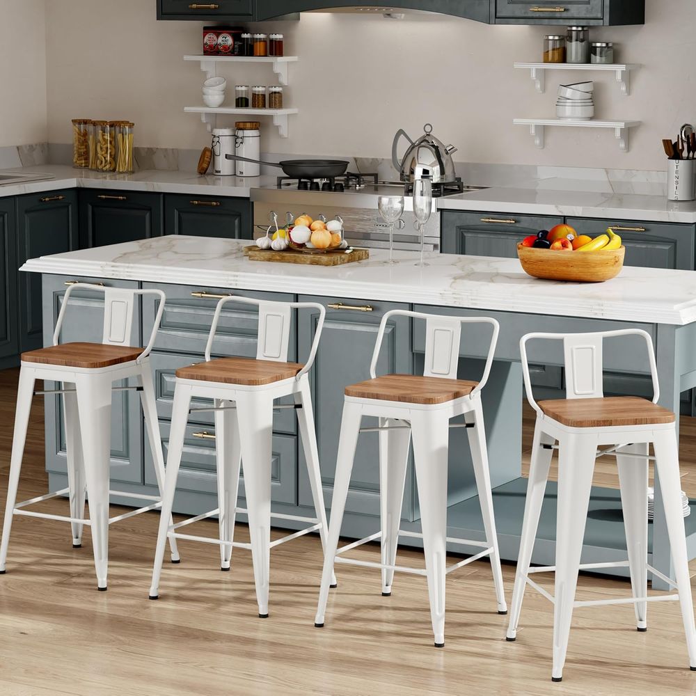 Home Bar Stools - Set Kursi Bar 26 Inci (4