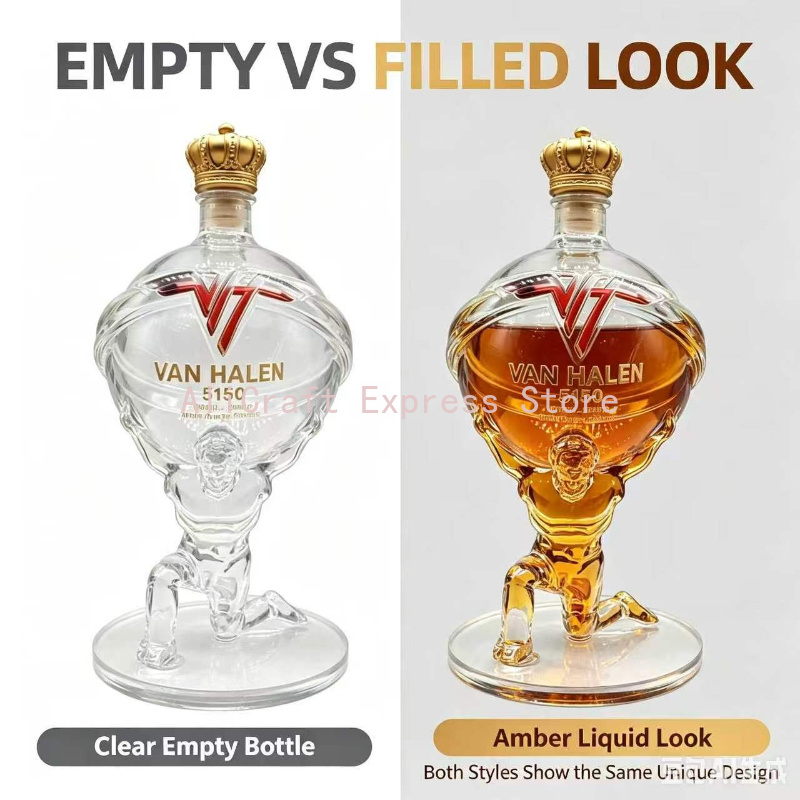 Decanter Globe Set - Botol Kaca Atlas Globe Bertema Van