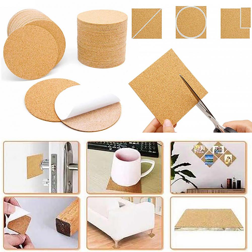 Home Bar Supplies - 10 buah coaster gabus persegi tikar