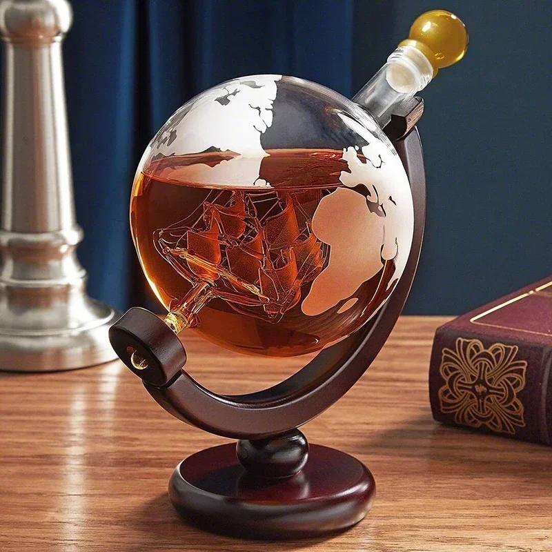 Decanter Globe Set - Set Decanter Globe kreatif 1L dengan