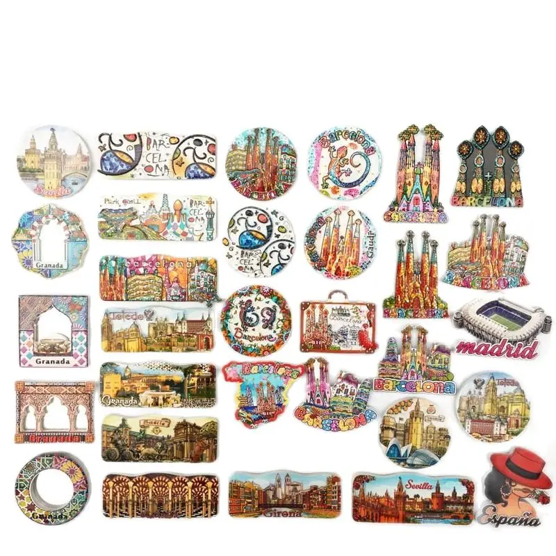 Home Barcelona - Magnet Kulkas Spanyol Barcelona Cetak UV
