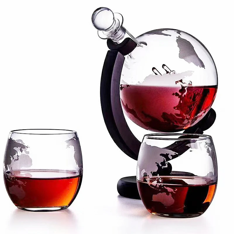 Decanter Globe Set - Set Gelas Wiski Teko Minuman Keras