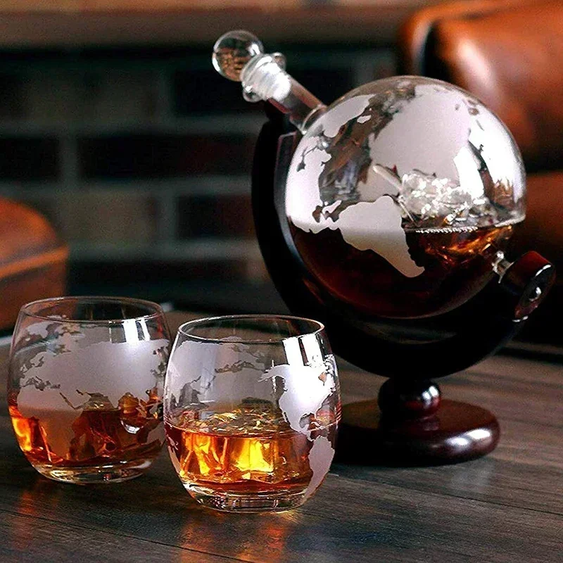 Decanter Globe Set - Set dekanter Globe kreatif dengan bebas