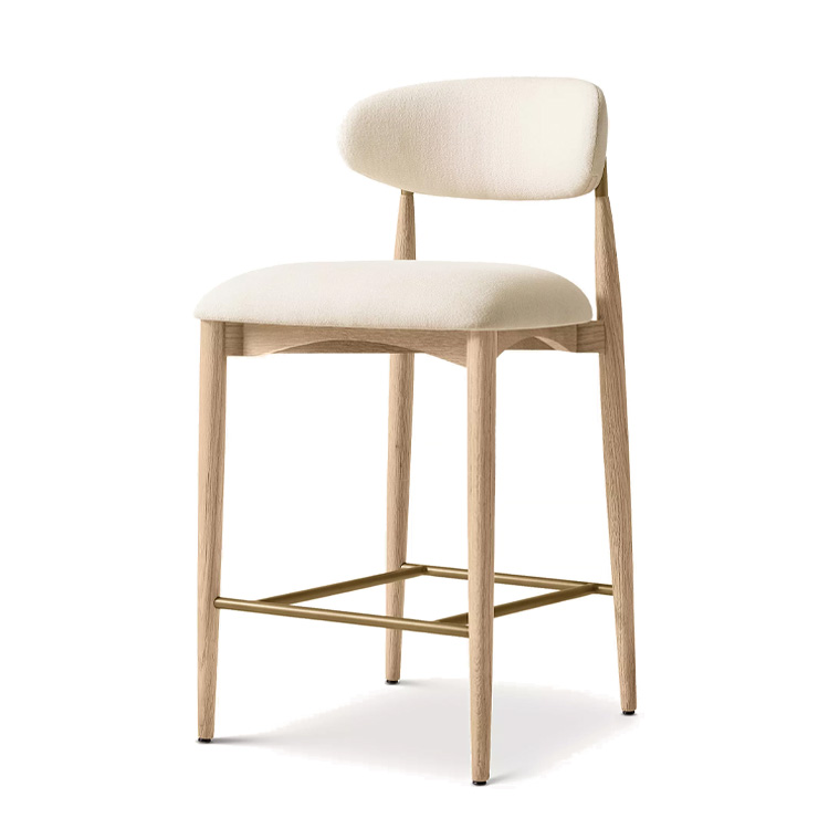 Home Bar Stools - Kursi Bar Kayu Gaya Nordik Baru,