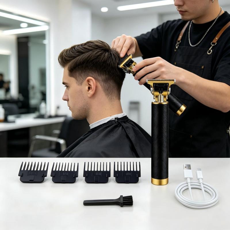 Home Barbershop - Alat Cukur Rambut Tanpa Kabel Bertekstur,
