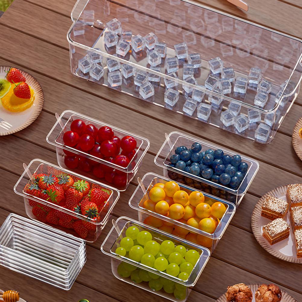 Garnish Tray Set - Set Sajian Taco Bar untuk Pesta,