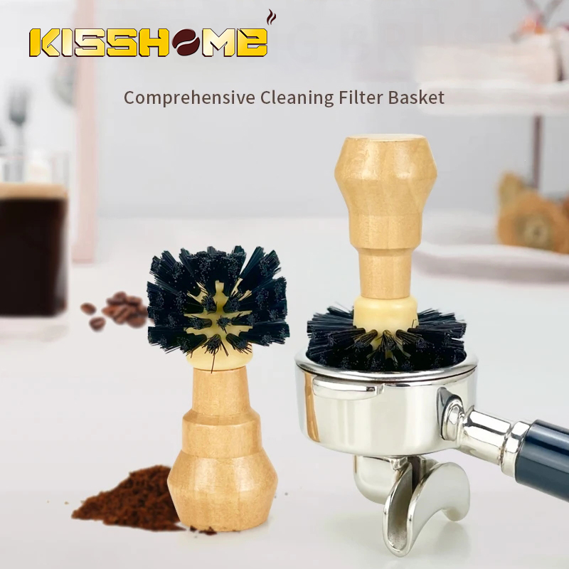 Home Bar Supplies - Sikat kopi pembersih padat kayu Portafilter