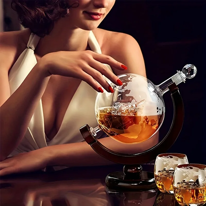 Set Dekanter Whiskey Globe 850 - Decanter Globe Set ulasan dan harga