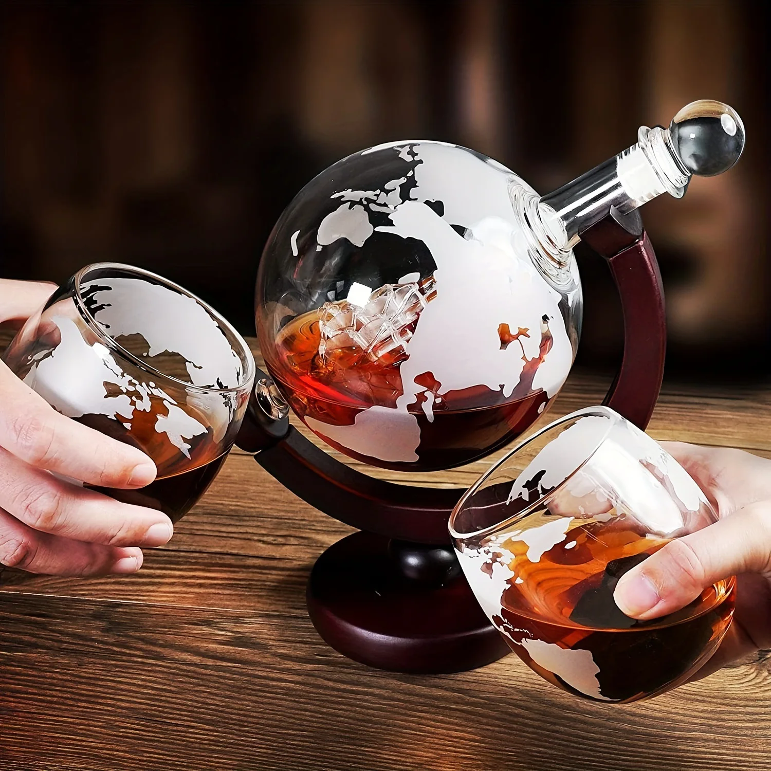 Set Dekanter Whiskey Globe 850 - Decanter Globe Set ulasan dan harga