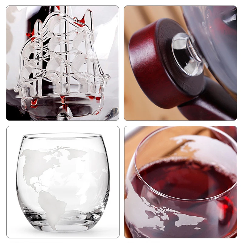 Botol Wiski Set Gelas Anggur G - Decanter Globe Set ulasan dan harga