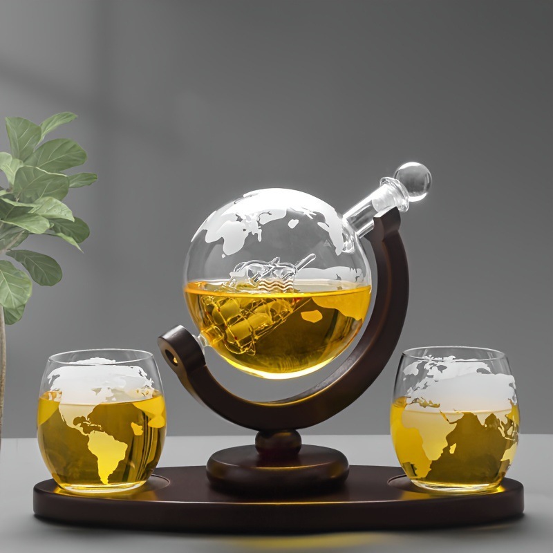 Dispenser Gelas Wiski Globe De - Decanter Globe Set ulasan dan harga