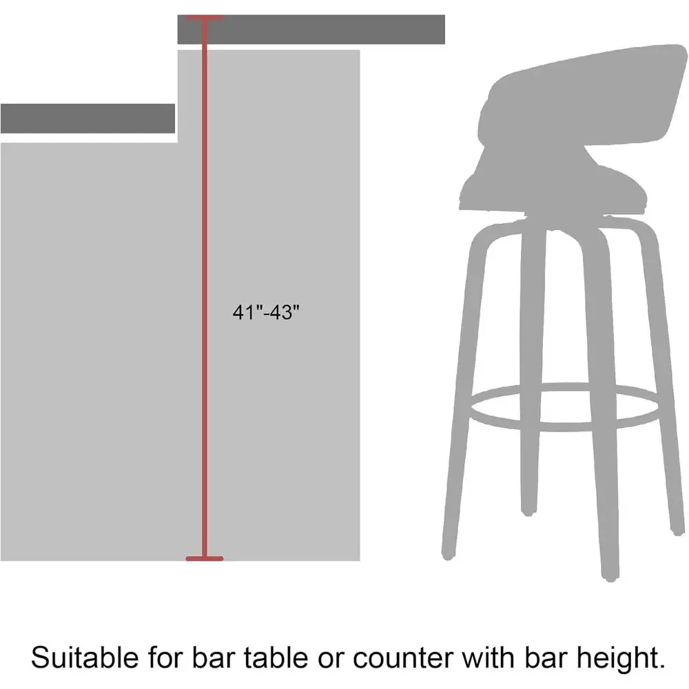 Set 2 Kursi Bar Putar Kain Abu - Home Bar Stools ulasan dan harga