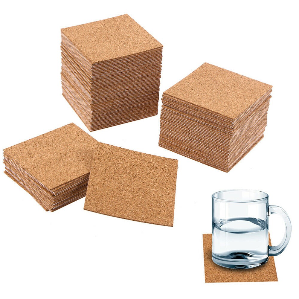 10 buah coaster gabus persegi  - Home Bar Supplies ulasan dan harga