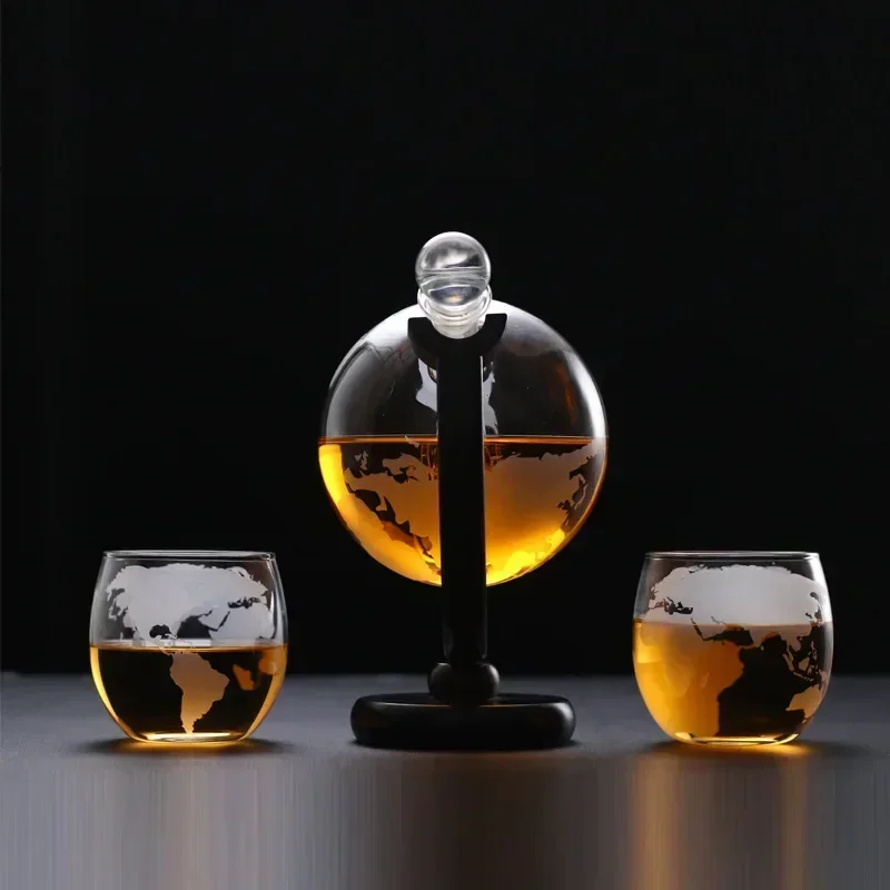 Set Dekanter Wiski Globe Kaca  - Decanter Globe Set ulasan dan harga