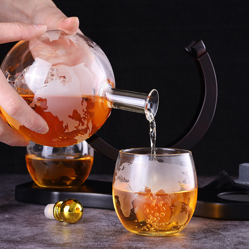 Set Decanter Globe kreatif 1L  - Decanter Globe Set ulasan dan harga