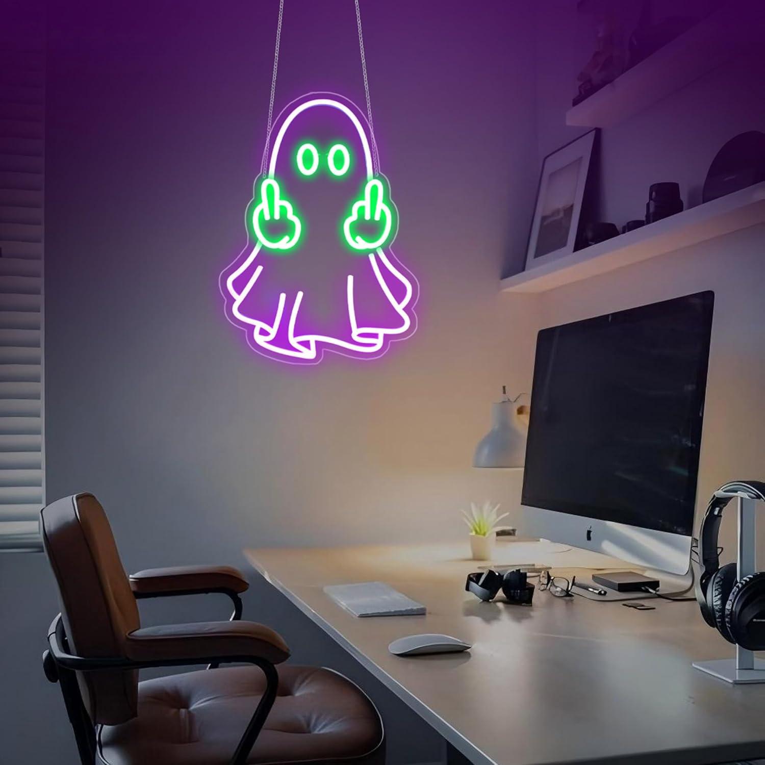 Lampu Neon LED USB Ghost Sign, - Home Bar Signs ulasan dan harga