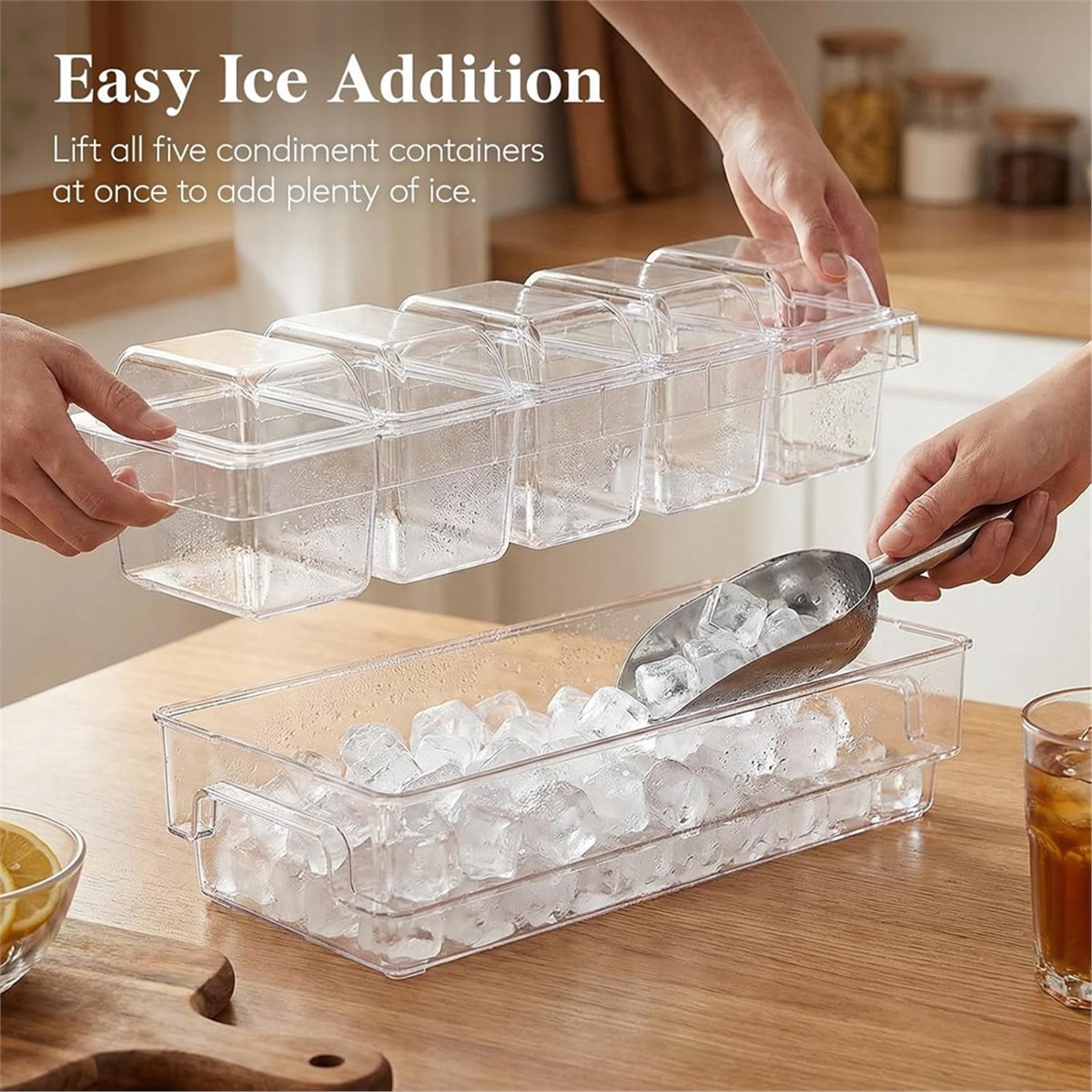 Wadah Bumbu Dingin, Set Penyaj - Garnish Tray Set ulasan dan harga