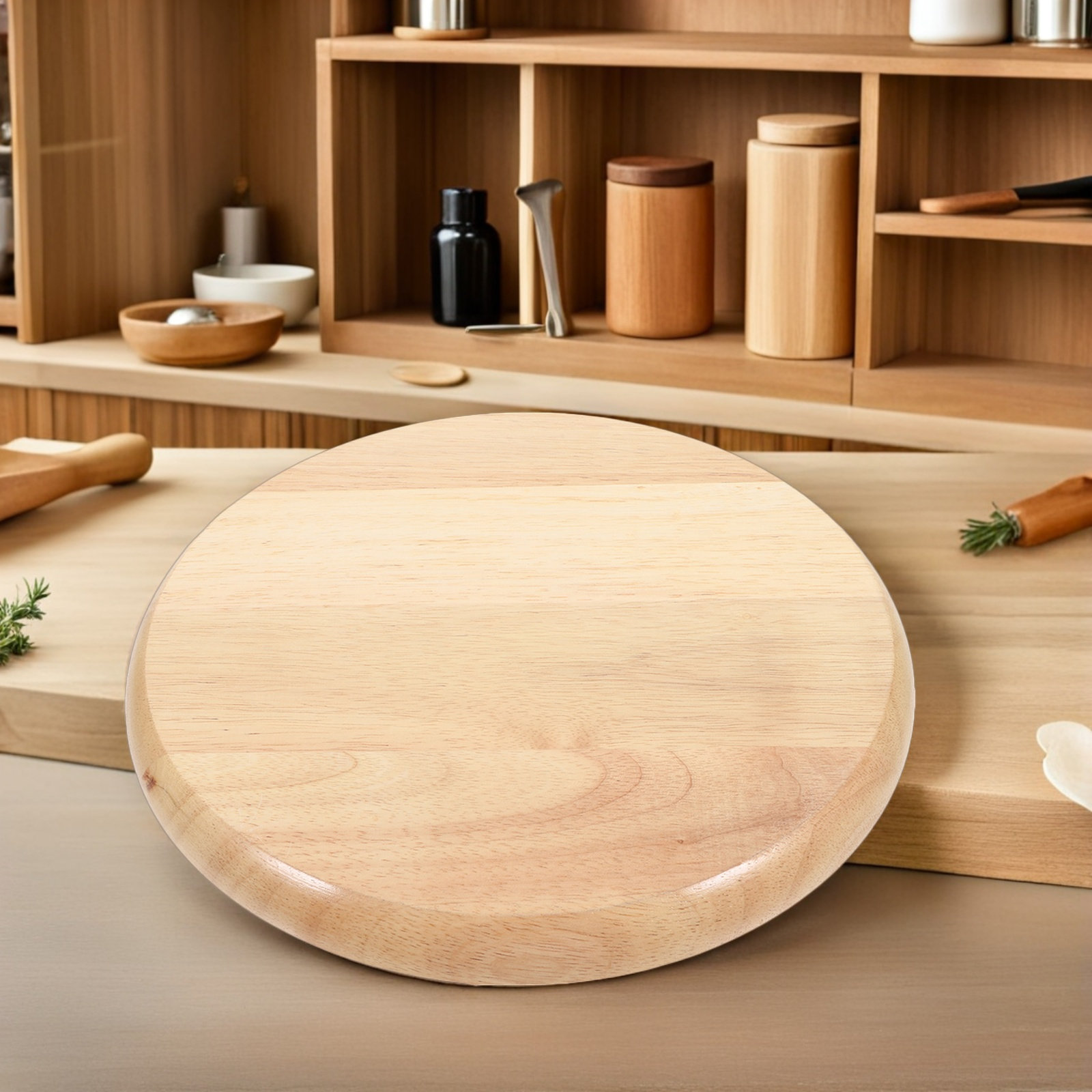 2 Buah Kursi Kayu Solid Bulat  - Home Bar Stools ulasan dan harga