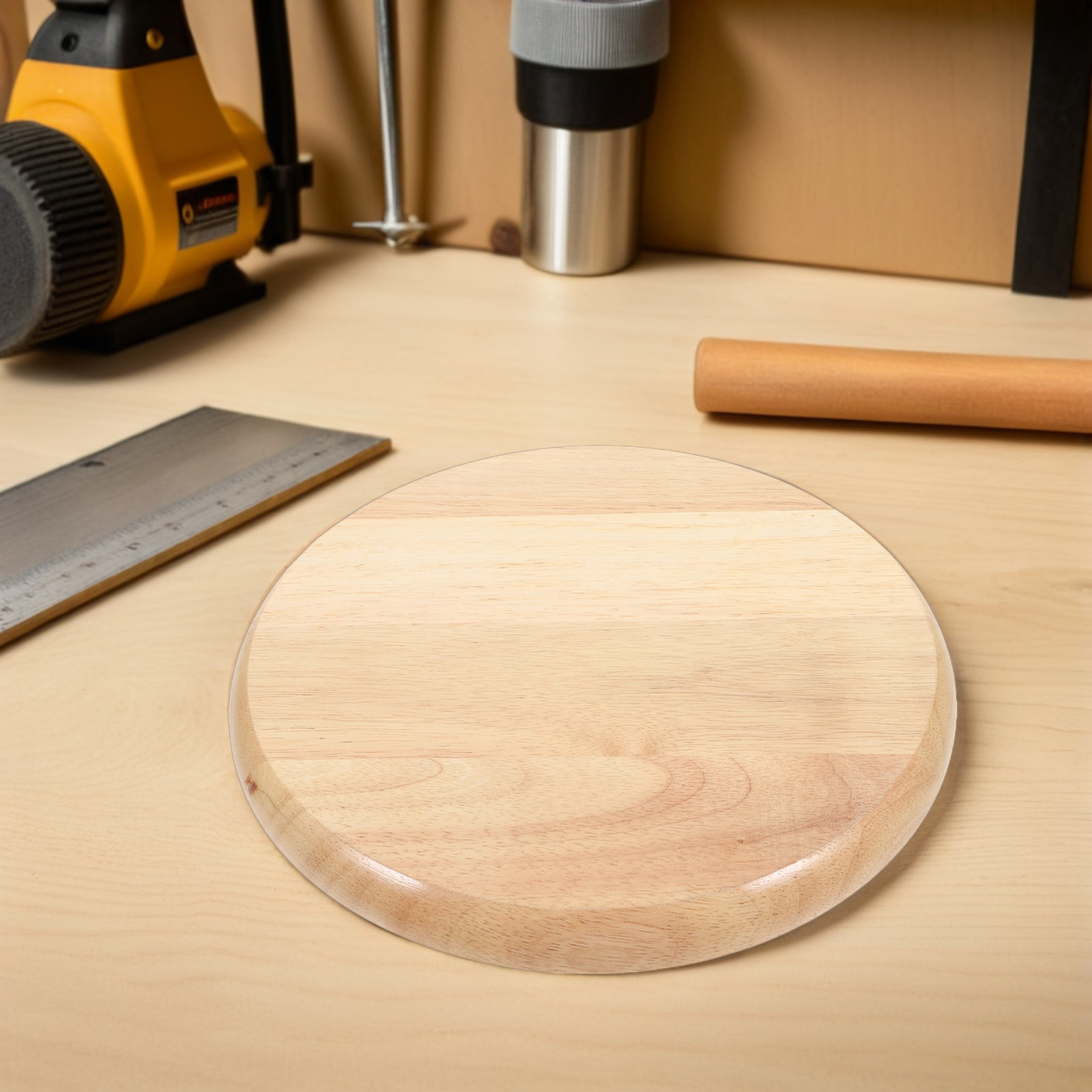 2 Buah Kursi Kayu Solid Bulat  - Home Bar Stools ulasan dan harga