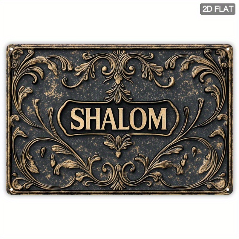 CIFBUY Vintage Shalom Aluminiu - Home Bar Signs ulasan dan harga
