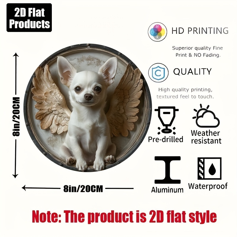 2D Flat, 1pc, Tema Chihuahua,  - Home Bar And Kitchen ulasan dan harga
